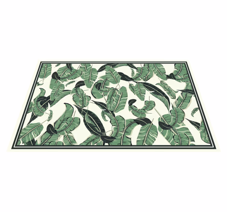 Tapete floral de folhas de palmeira gigante - TenStickers
