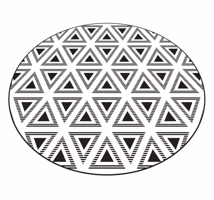 Tapete vinílico geométricas composição triangular geométrica - TenStickers