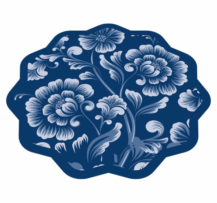 Tapete vinílico flores e plantas sotaque com motivo floral - TenStickers