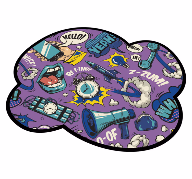 Tapete vinílico de jogos efeitos sonoros cômicos - TenStickers