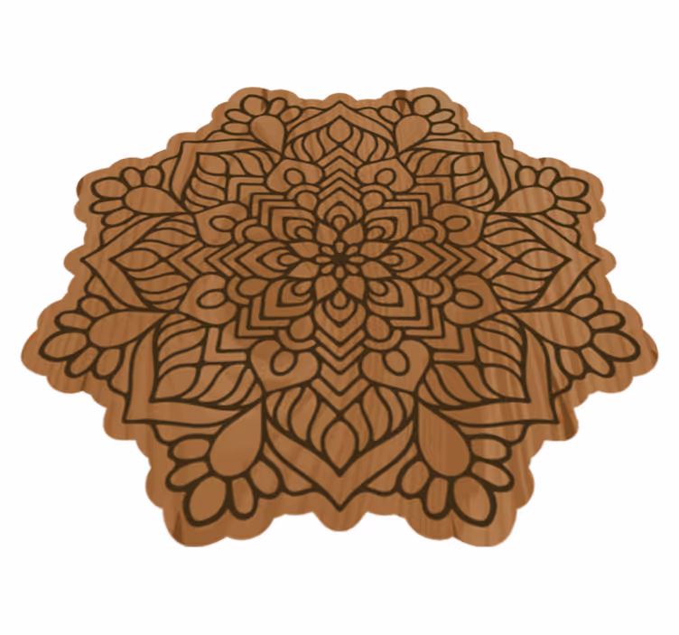 Tapete vinílico de mandala complexidade da mandala - TenStickers
