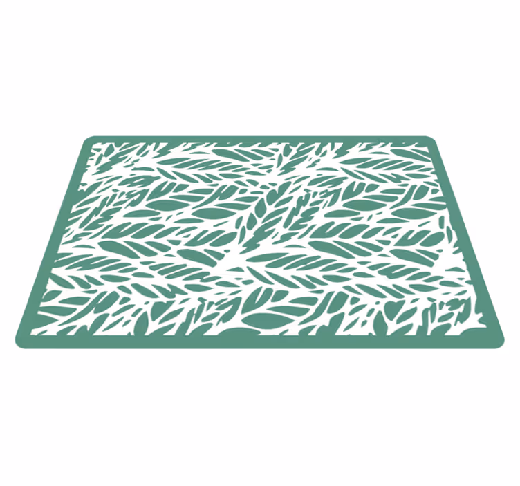 Tapete vinílico flores e plantas elegância frondosa - TenStickers