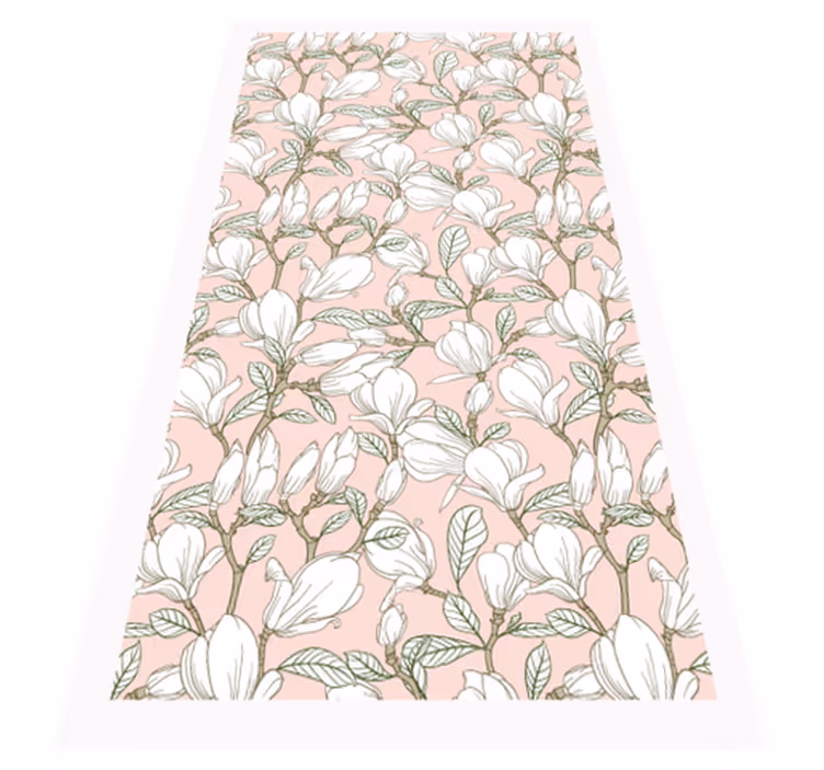 Tapete vinílico flores e plantas ilustração floral - TenStickers