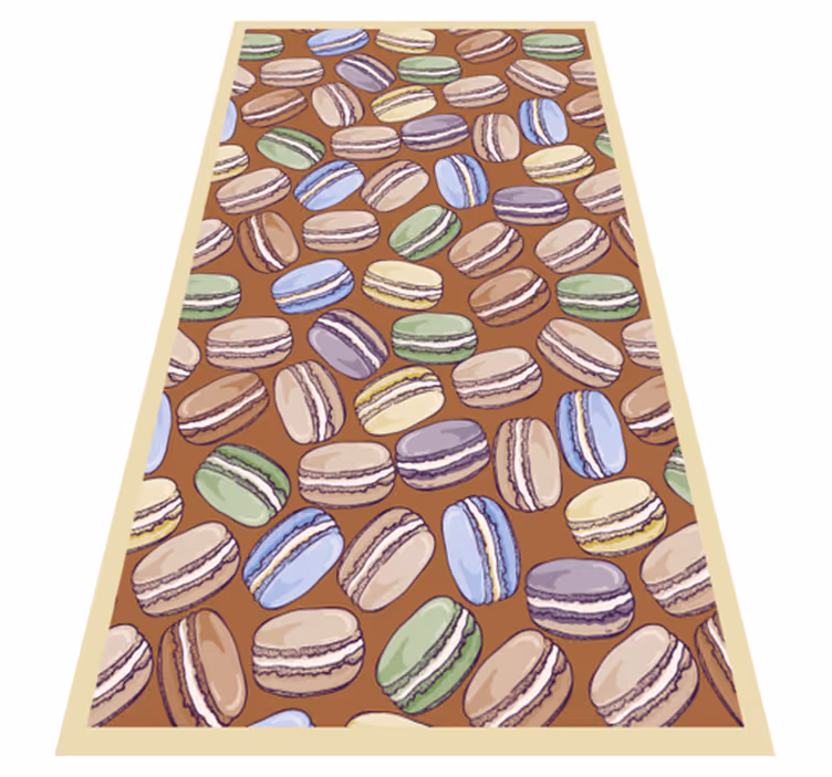Tapete de vinil para macarons de cozinha tapete moderno - TenStickers