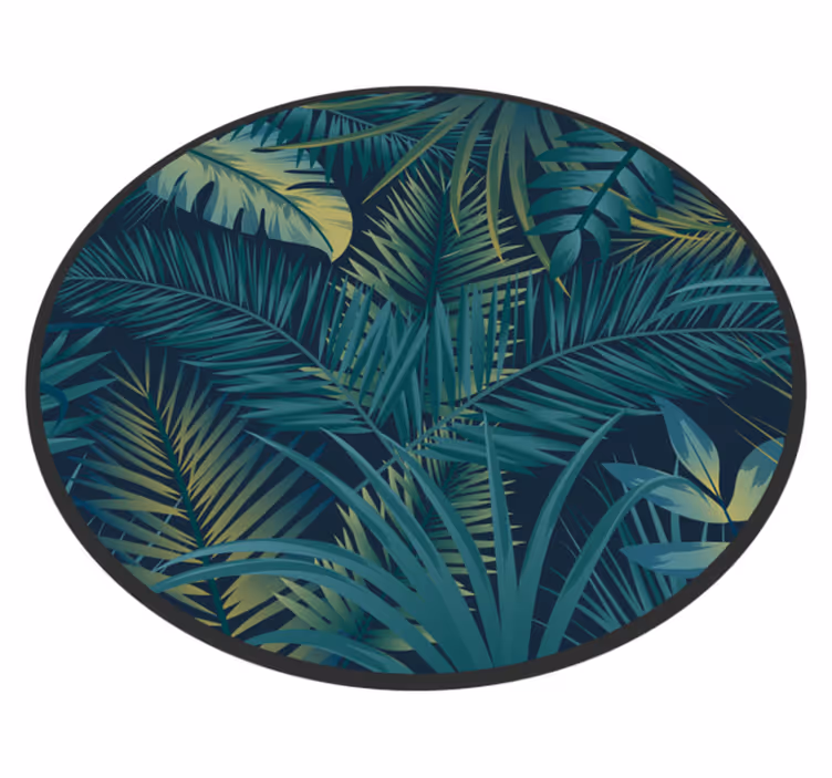 Tapete de vinil com folhas tropicais - TenStickers