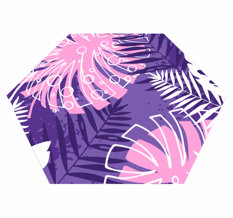 Tapete vinílico flores e plantas declaração botânica - TenStickers