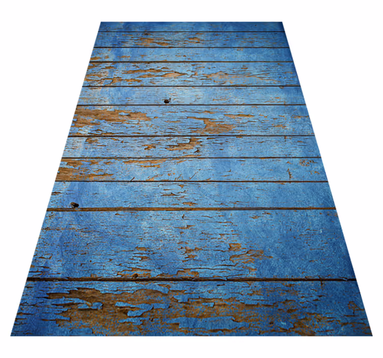 Piso de madeira com padrão de madeira azul - TenStickers