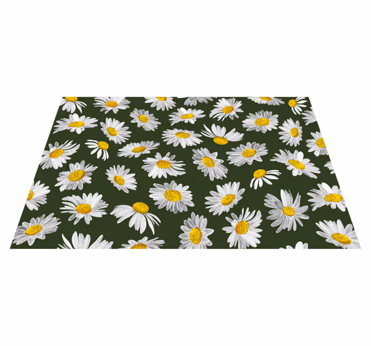 Tapete vinílico flores e plantas delícia de margarida - TenStickers