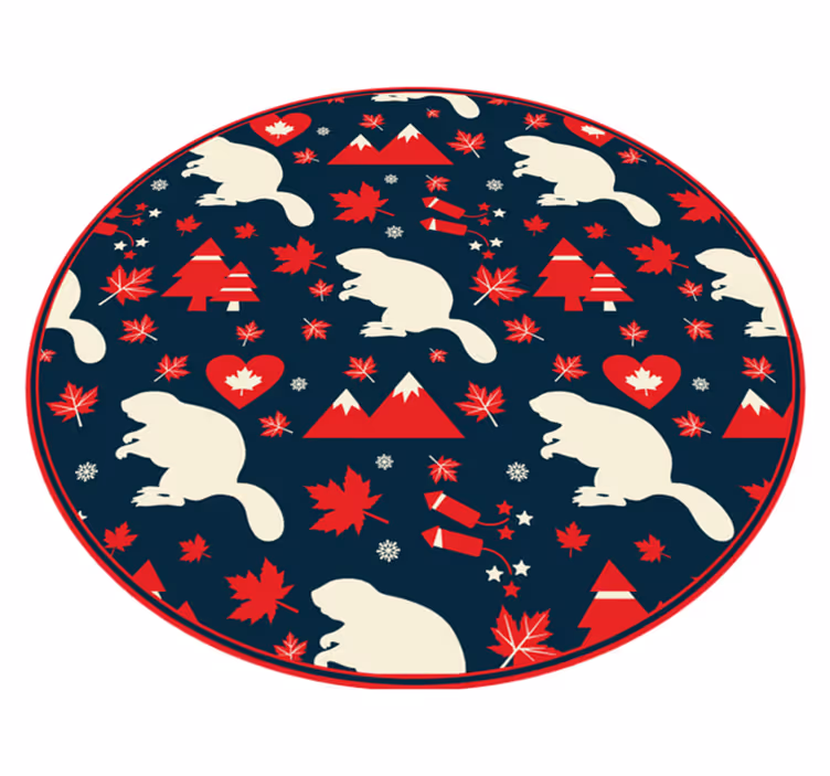 Tapete vinílico do Natal padrão polar festivo - TenStickers