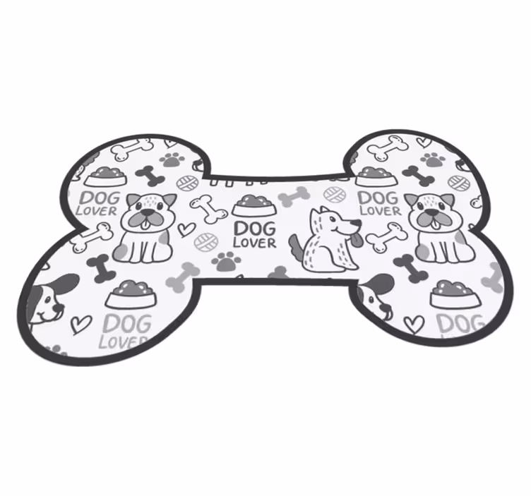 Tapete vinílico de animais brincadeira de cachorrinho - TenStickers