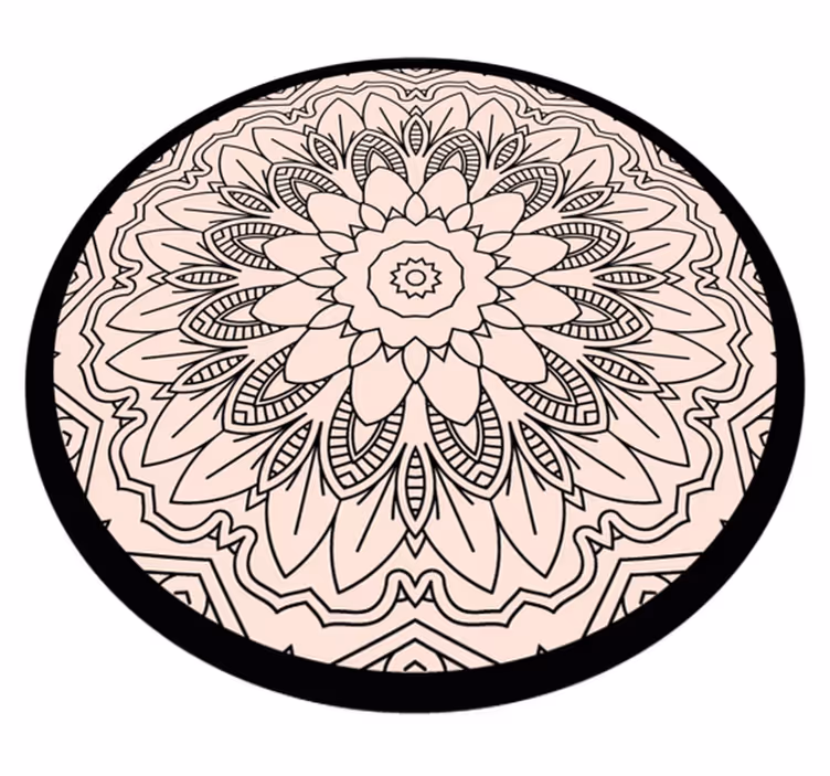 Tapete vinílico de mandala simplicidade de mandala - TenStickers