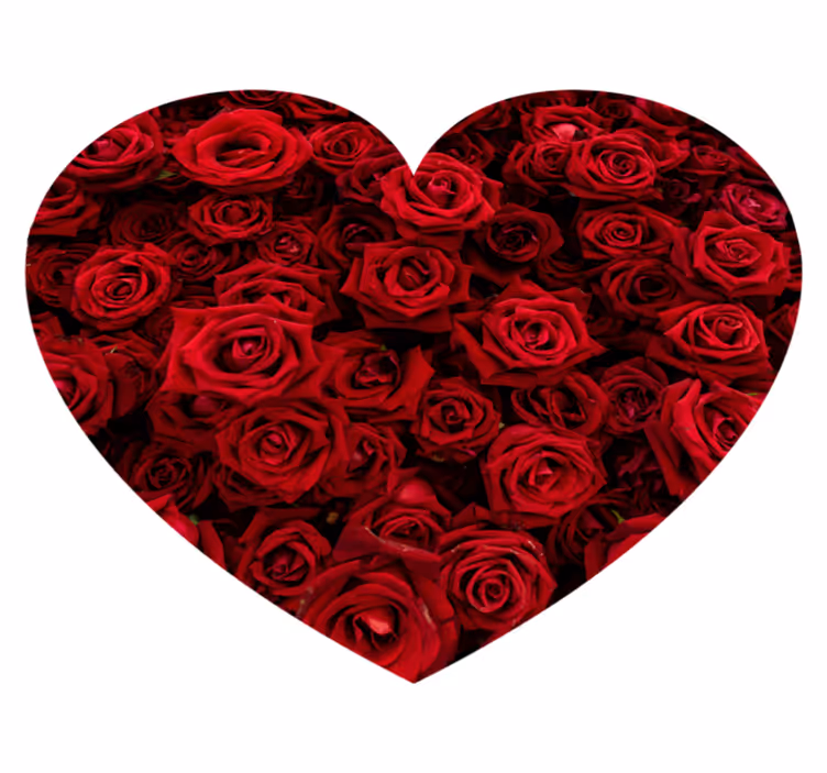 Tapete de vinil floral cheio de rosas - TenStickers