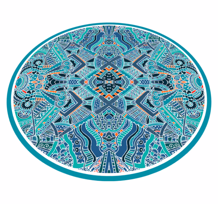 Tapete vinílico de mandala circularidade da mandala - TenStickers