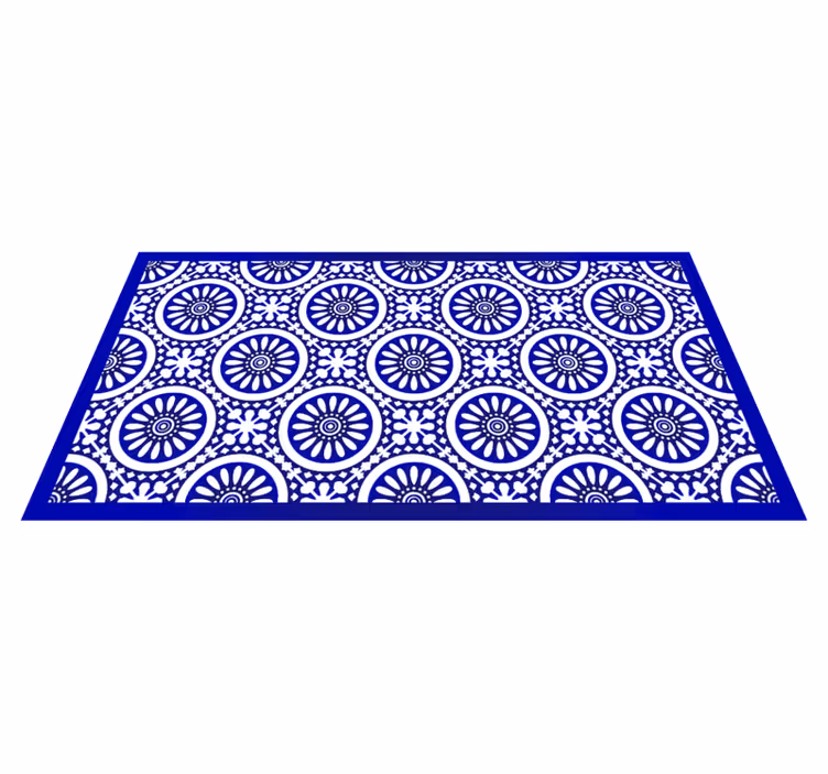Tapete vinílico de mandala padrão de mandala circulada - TenStickers
