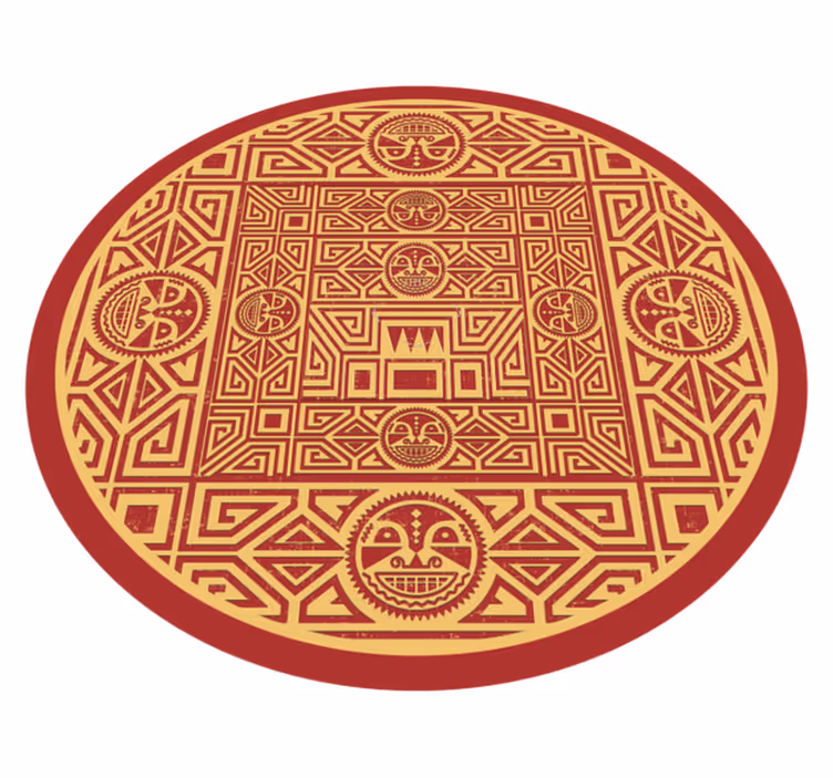 Tapete vinílico de mandala mandala tribal - TenStickers