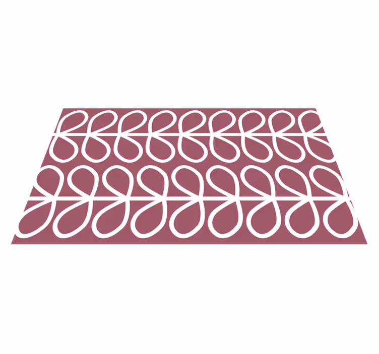 Tapete vinílico geométricas padrão de folhas abstratas - TenStickers