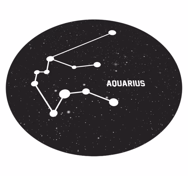 Tapete vinílico estrelas constelação de aquário - TenStickers