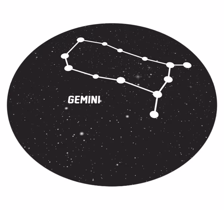 Tapete moderno gemini do signo do zodíaco - TenStickers