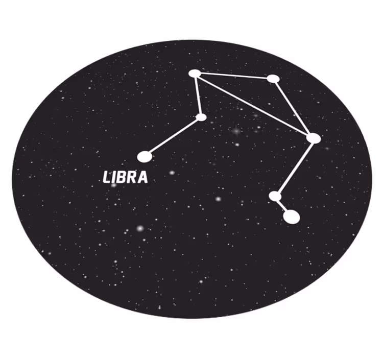 Tapete vinílico estrelas constelação do zodíaco - TenStickers