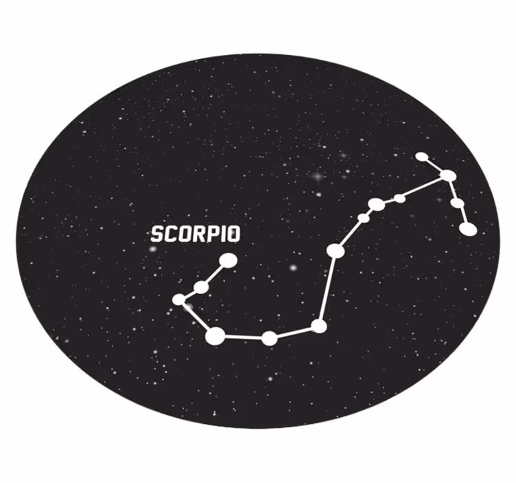 Tapete vinílico estrelas constelação de escorpião - TenStickers