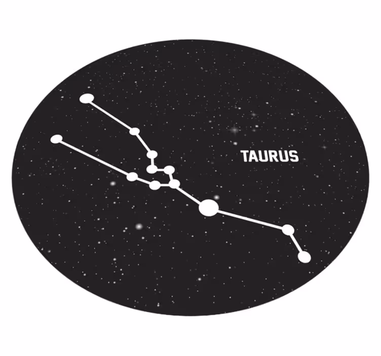 Tapete moderno de touro do signo do zodíaco - TenStickers
