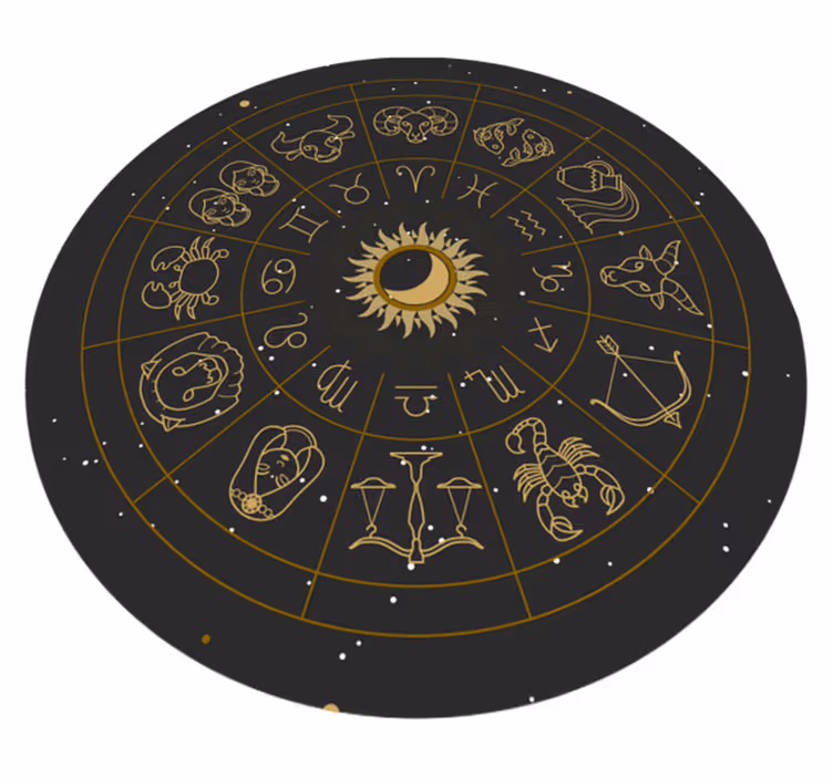 Mandala signos do zodíaco tapete moderno - TenStickers