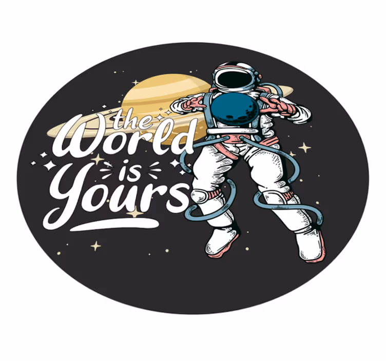 Espaço o mundo é seu tapete moderno - TenStickers