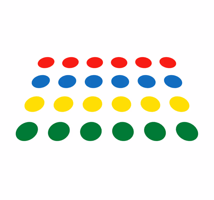 Jogo twister tapete de vinil para crianças - TenStickers