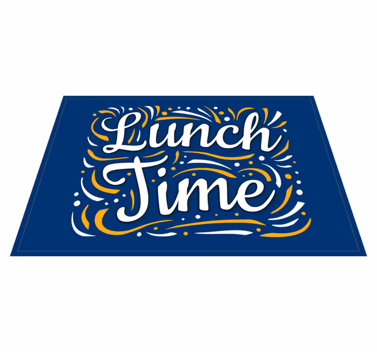 Tapete vinílico frases e textos espirais do almoço - TenStickers