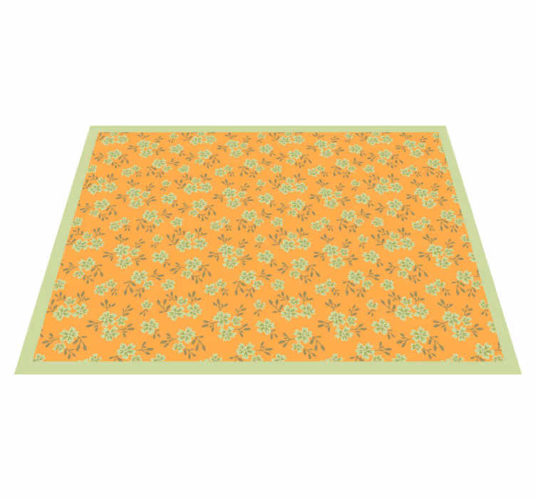 Tapete vinílico flores e plantas com padrão floral - TenStickers