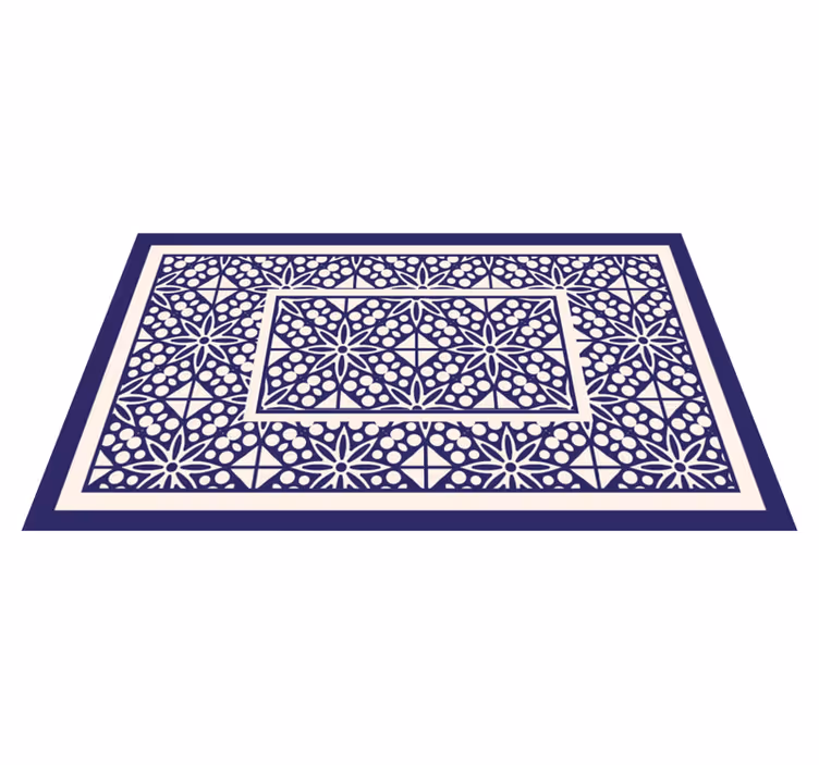 Tapete vinílico azulejos padrão geométrico decorativo - TenStickers