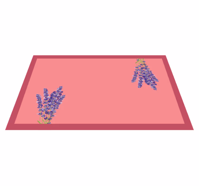 Tapete vinílico flores e plantas detalhes florais de lavanda - TenStickers