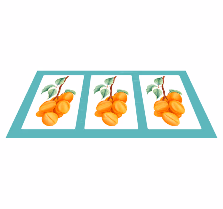 Tapete vinílico flores e plantas ilustração frutada - TenStickers