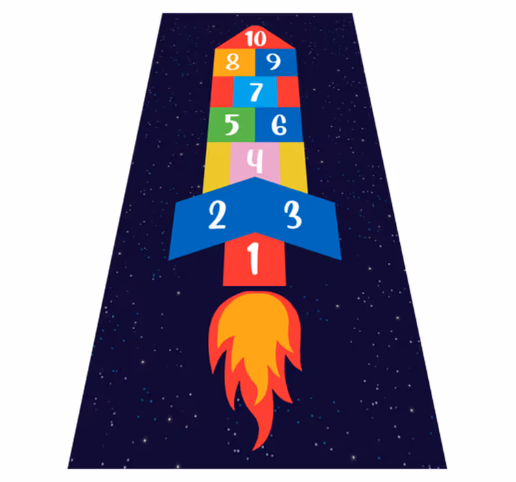 Jogo de salto de tapete de vinil para crianças - TenStickers