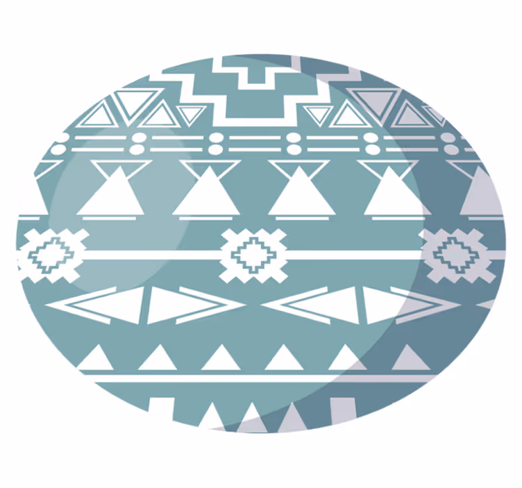 Tapete vinílico geométricas geometria tribal - TenStickers