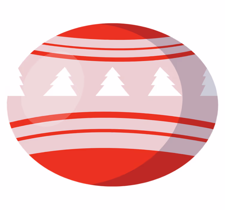 Tapete vinílico do Natal motivo de árvore festiva - TenStickers