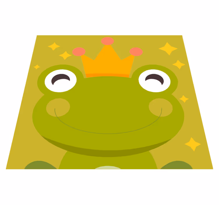 Tapete vinílico infantis desenho de príncipe sapo - TenStickers