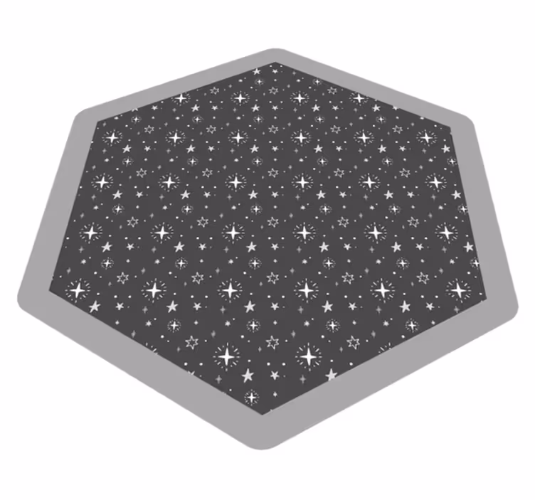 Tapete lavado cinza infantil estrelas - TenStickers
