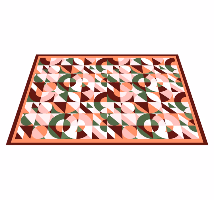 Tapete vinílico geométricas padrão de mosaico geométrico - TenStickers