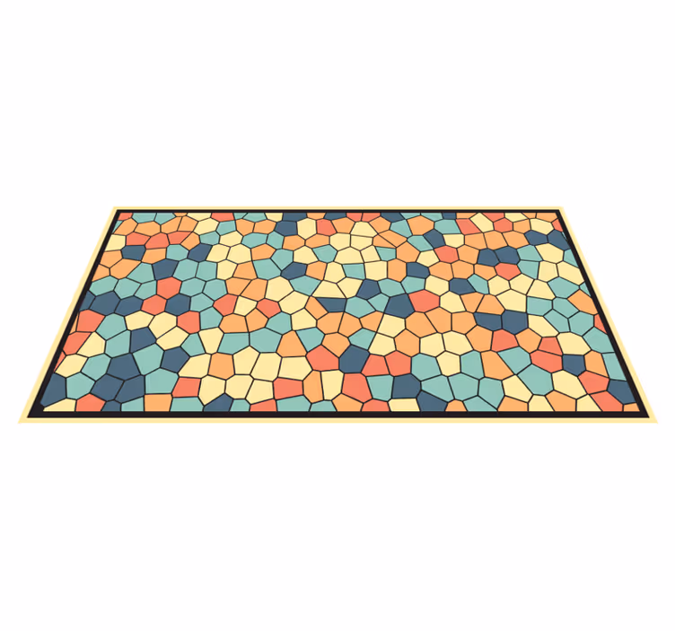 Tapete de mosaico colorido - TenStickers