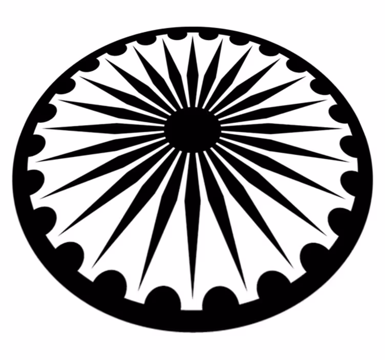 Tapete vinílico moderno mandala monocromática - TenStickers