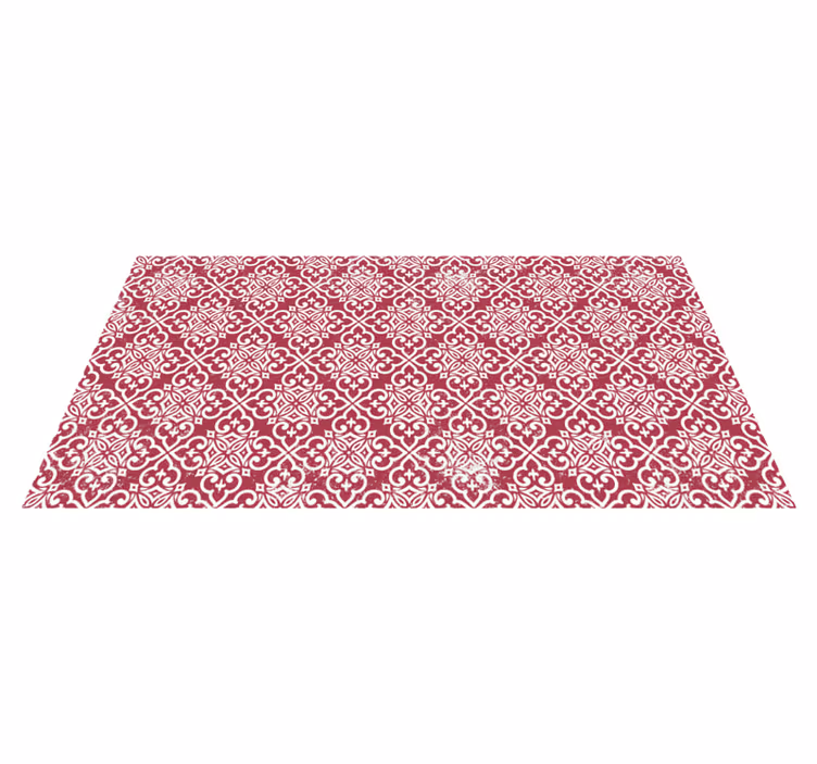 Tapete de vinil vintage vermelho marroquino - TenStickers