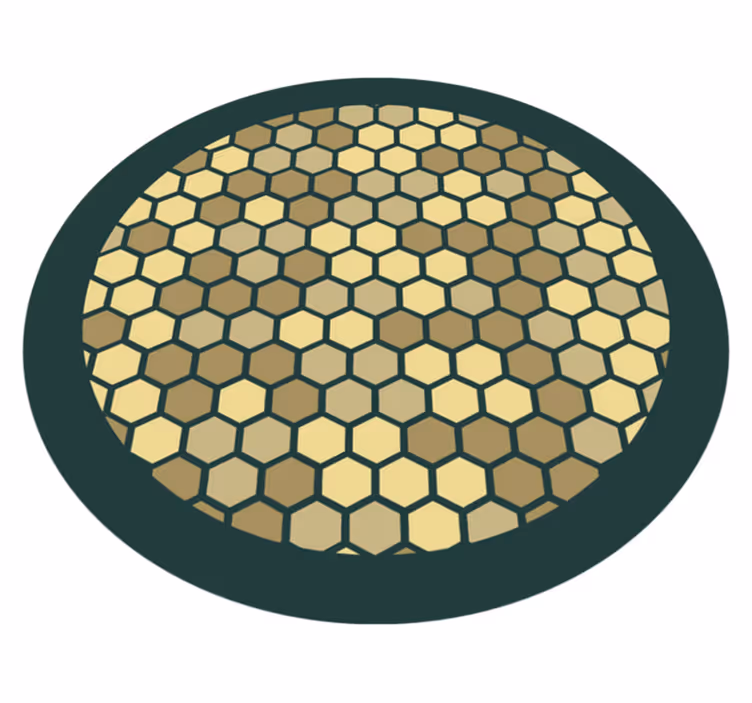 Tapete vinílico geométricas favo de mel geométrico - TenStickers