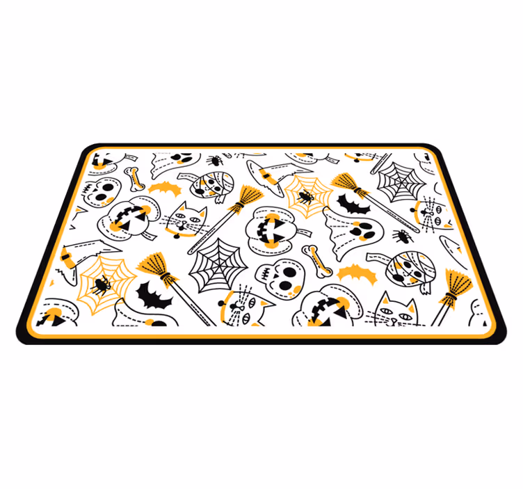 Tapete vinílico halloween motivos festivos assustadores - TenStickers