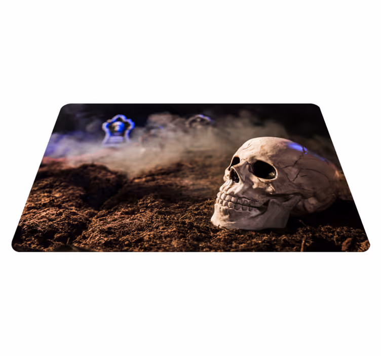 Tapete vinílico halloween crânio assustador - TenStickers