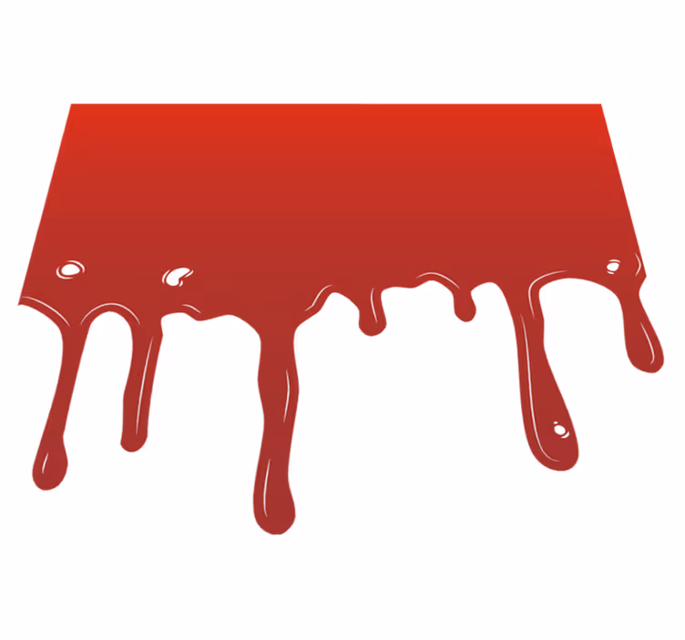 Poça de sangue tapetes de halloween - TenStickers