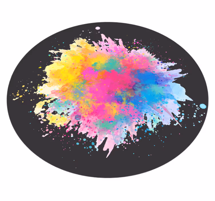 Tapete vinílico texturas explosão colorida - TenStickers