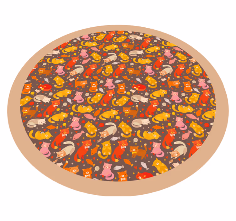 Tapete em vinil infantil padrão animal brincalhão - TenStickers