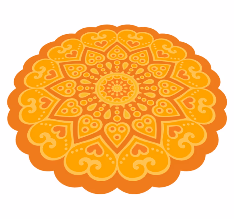 Tapete vinílico de mandala acento de chão de mandala - TenStickers