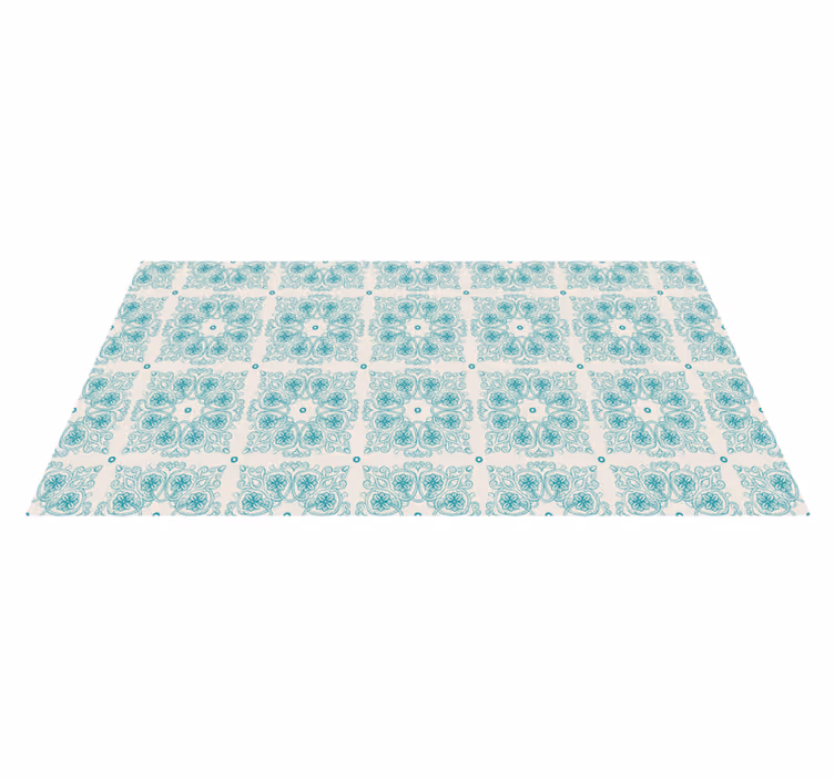 Azulejos turquesa carpete - TenStickers